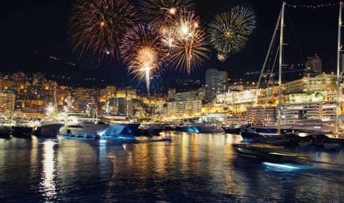 Monaco Feuerwerk an Silvester